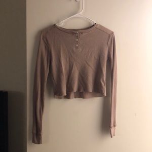 cropped long sleeve